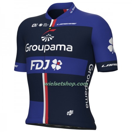 Wielershirt 2023 Groupama-FDJ - Zwart Blauw